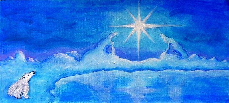 Полярная звезда рисунок детский