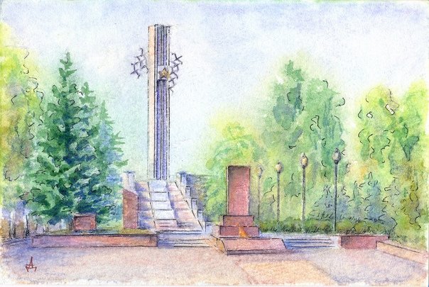 Памятник Журавли в Саратове