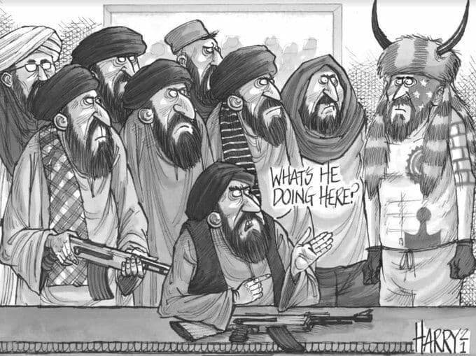 Талибы карикатура