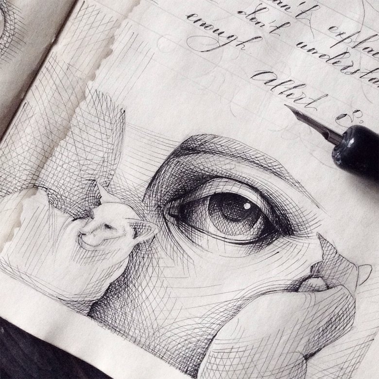 Drawing Sketchbook mysterious
