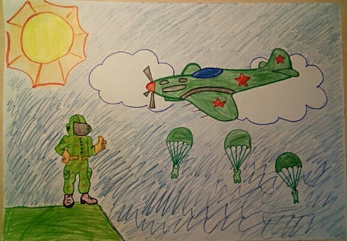 Рисунки на военную тему