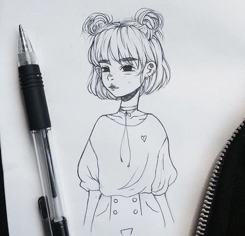 Рисунки для срисовки аниме