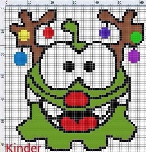 Рисунки по клеточкам Ням Ням