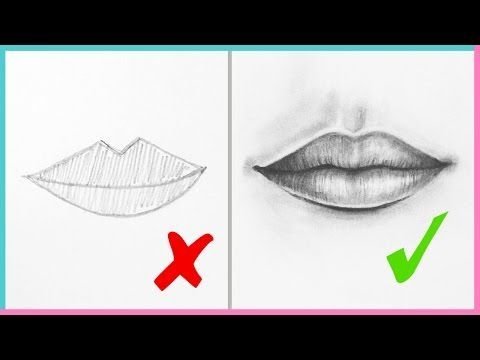 Рисунки для начинающих губы