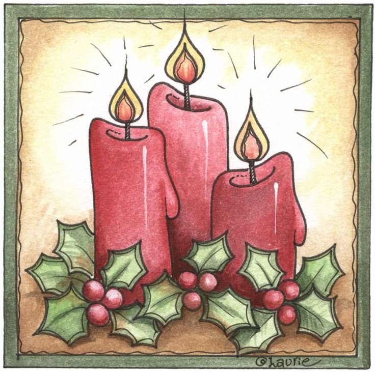 Рождественские рисунки