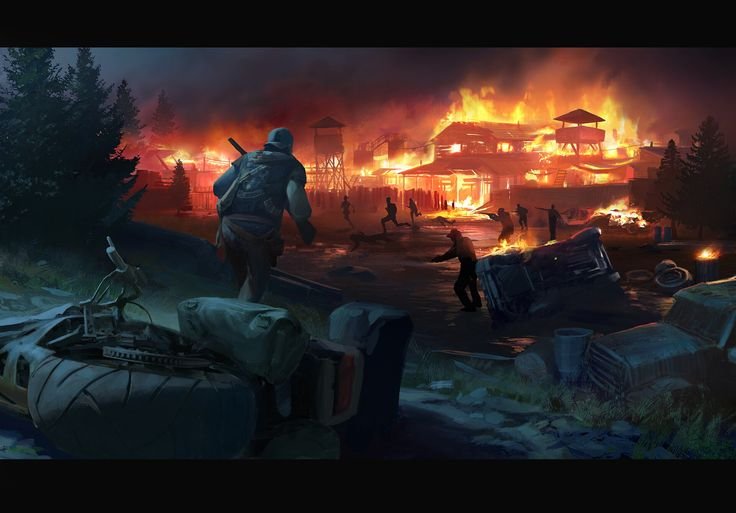 Days gone концепт арты