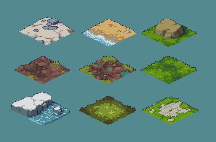 Isometric для игр 2д pixelart