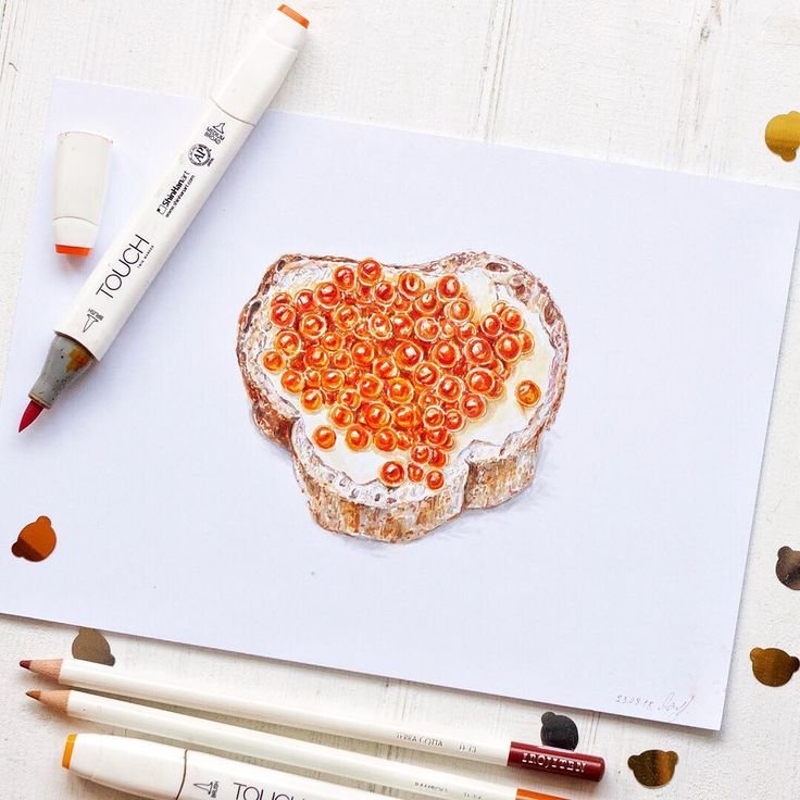 Рисунки маркерами