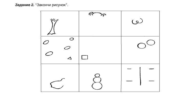Незаконченные изображения для дошкольников