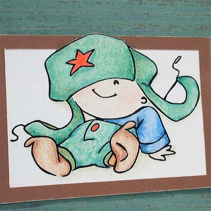 Рисование к 23 февраля