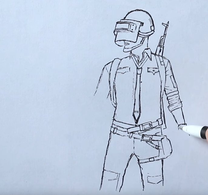 Срисовывать рисунки ПАБГ
