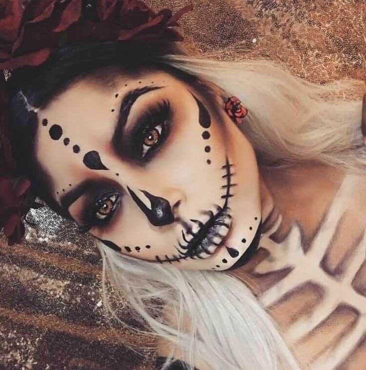 Образ на Helloween скелет для девушки