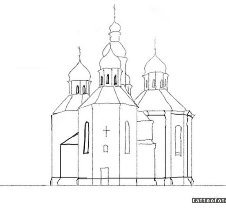 Церковь набросок