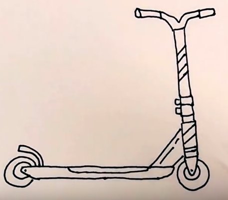 Самокат для рисования