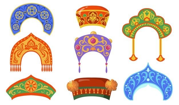Кокошник вектор вектор