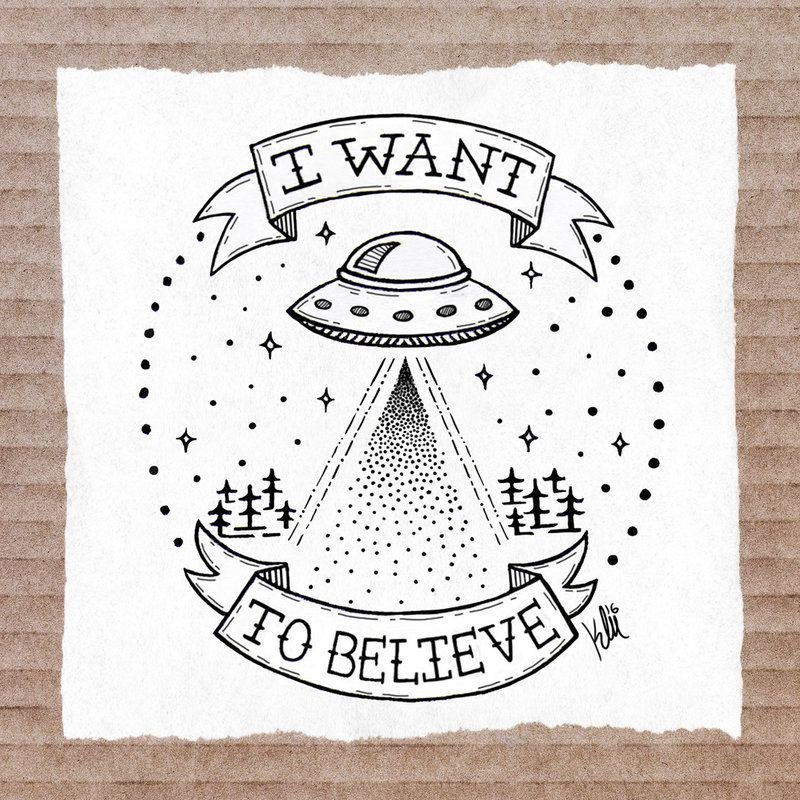 Татуировка i want to believe