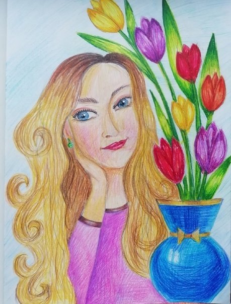 Рисунок моя мама