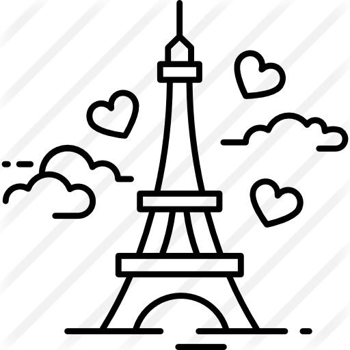 Рисунок Эйфелевой башни карандашом