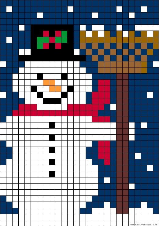 Рисунки по клеточкам на новый год