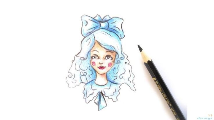Мальвина рисунок