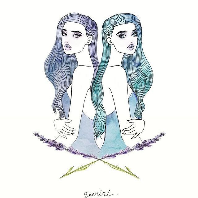 Близнецы рисунок