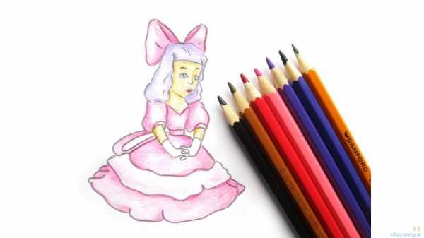 Мальвина рисунок карандашом