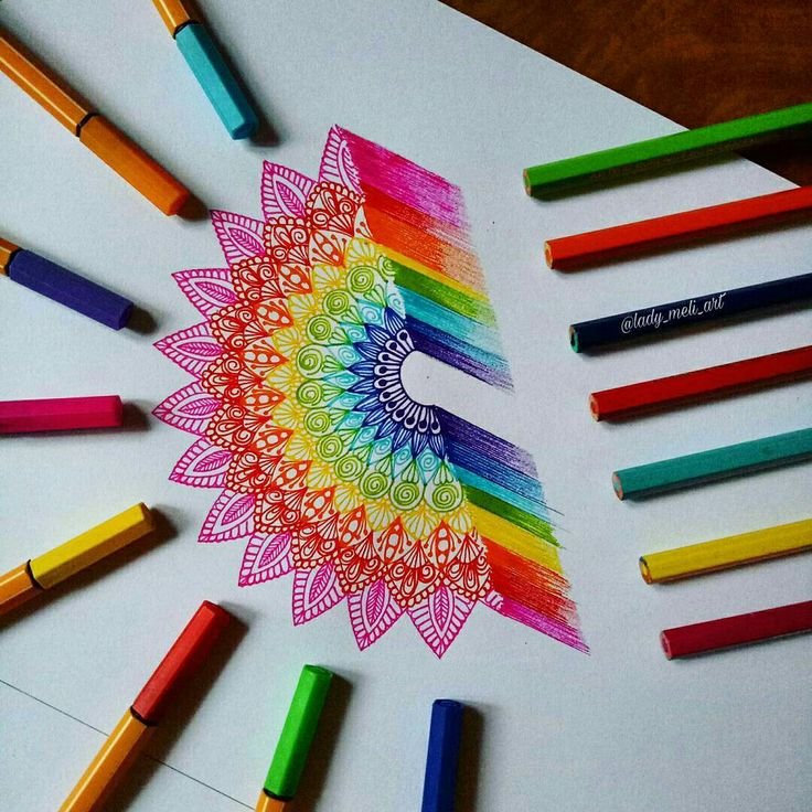 Рисование цветными ручками