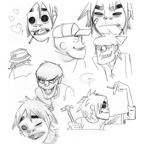 Стиль рисовки Gorillaz