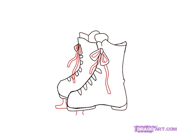 Коньки рисунок