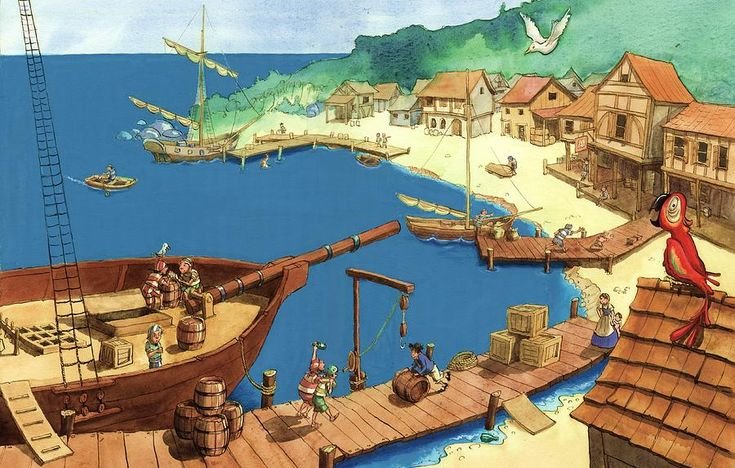 Средневековый морской порт