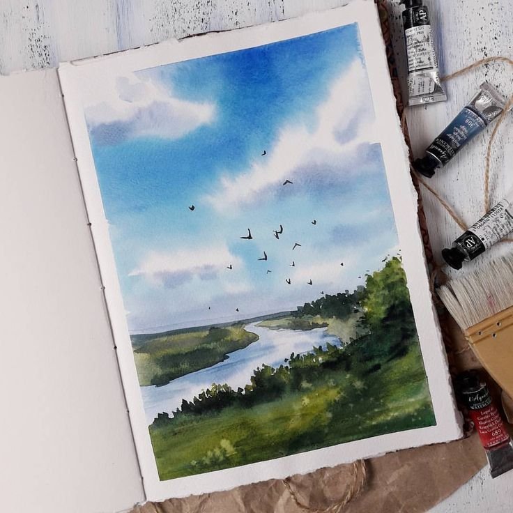 Классные рисунки акварелью