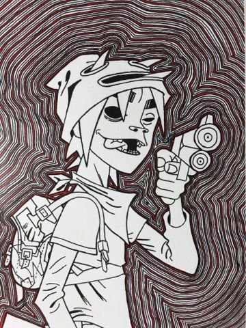 2d gorillaz арт