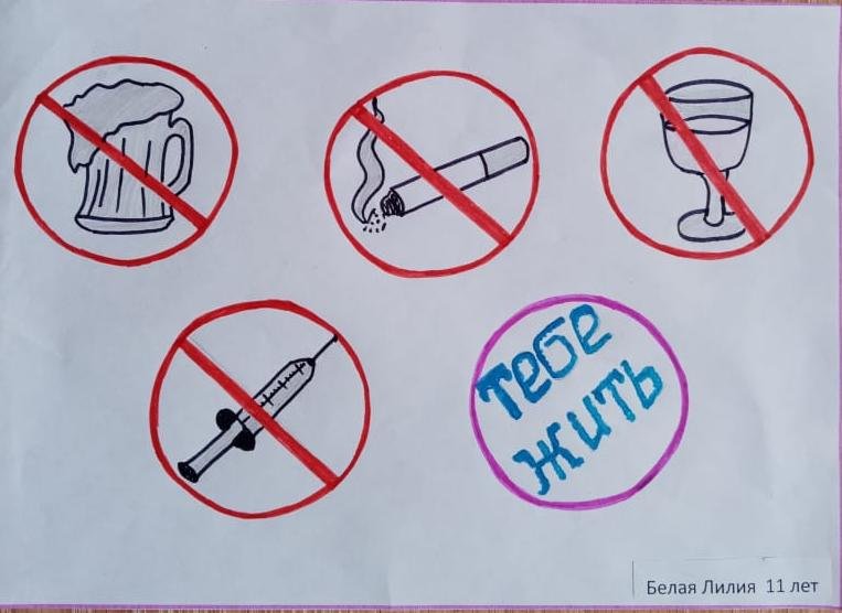 Профилактика вредных привычек рисунок