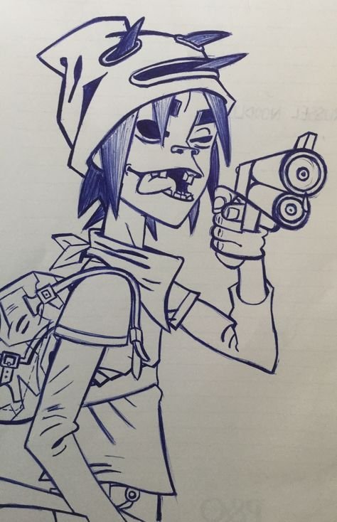 2d Gorillaz рисунок