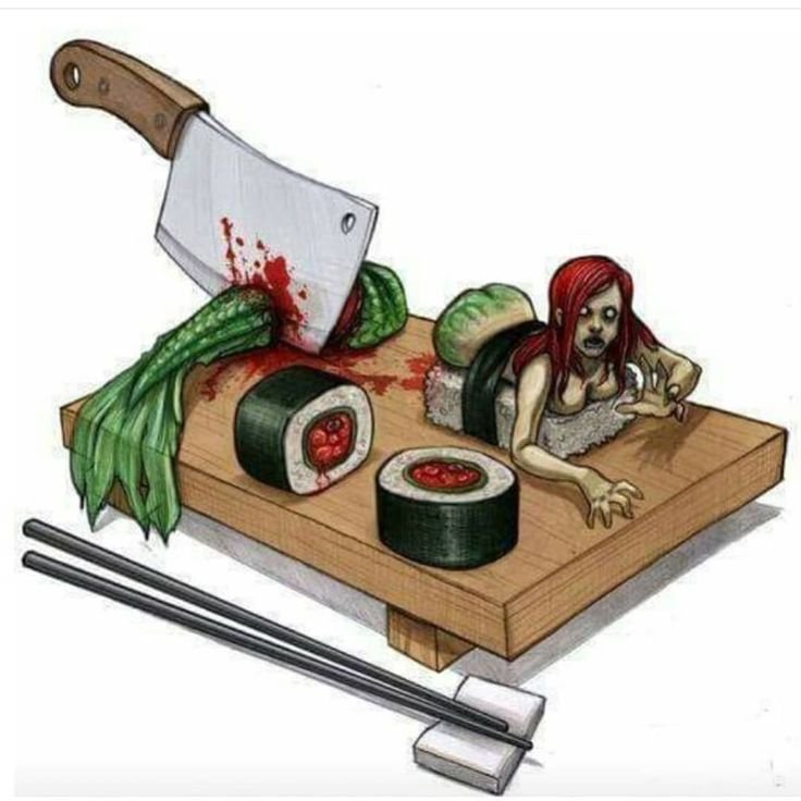 Суши карикатура
