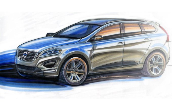 Вольво xc60 рисунок