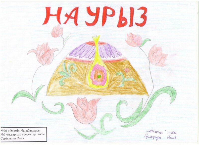 Рисунок на тему Наурыз
