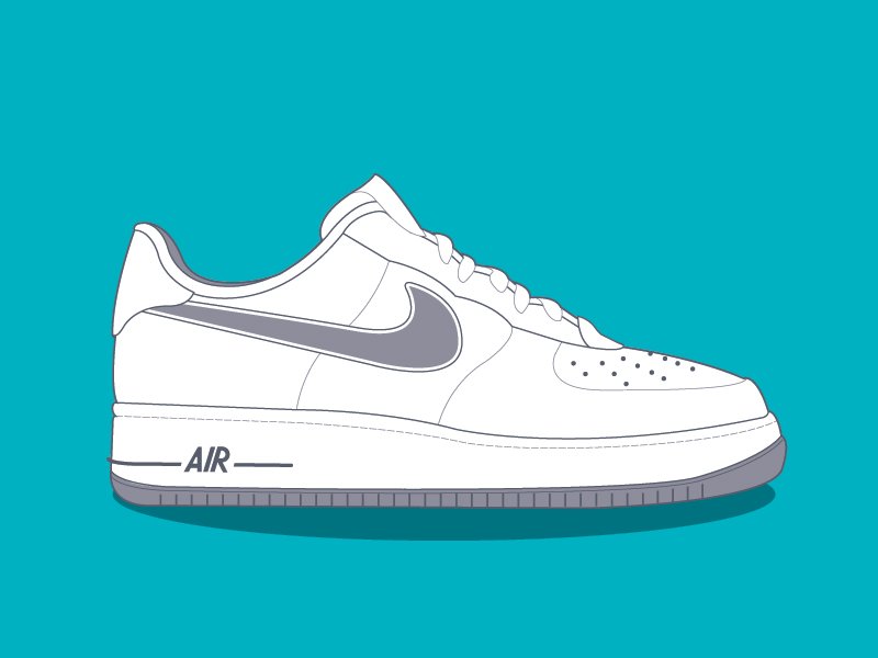 Nike Air Force 1 вектор