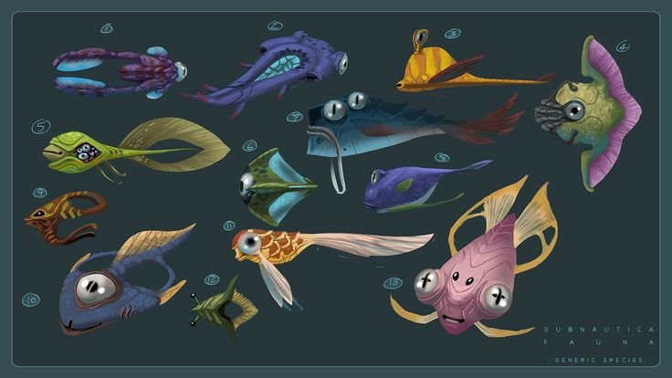 Subnautica Левиафан концепт арт