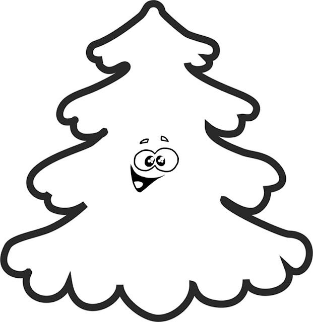Елка раскраска