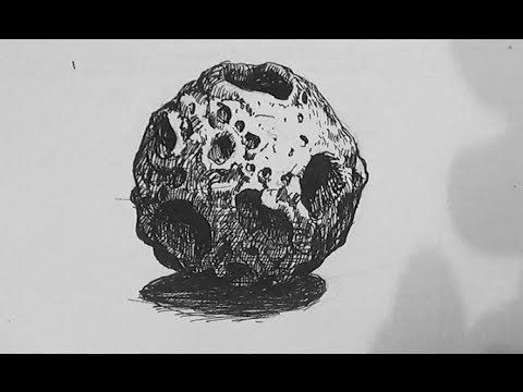 Метеорит рисунок