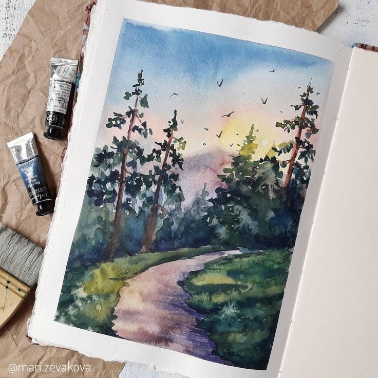 Идеи для рисунков акварелью