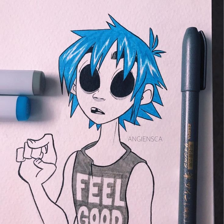 Gorillaz эскиз