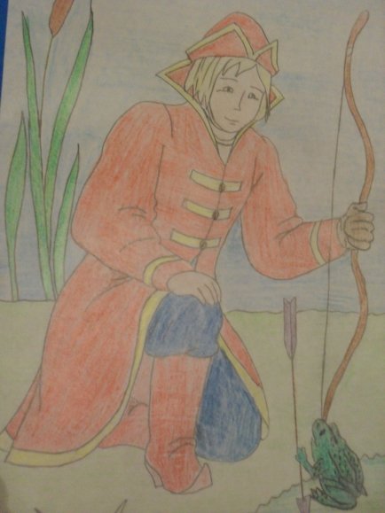 Рисунок к сказке Царевна лягушка