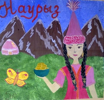 Рисование праздника Нооруз