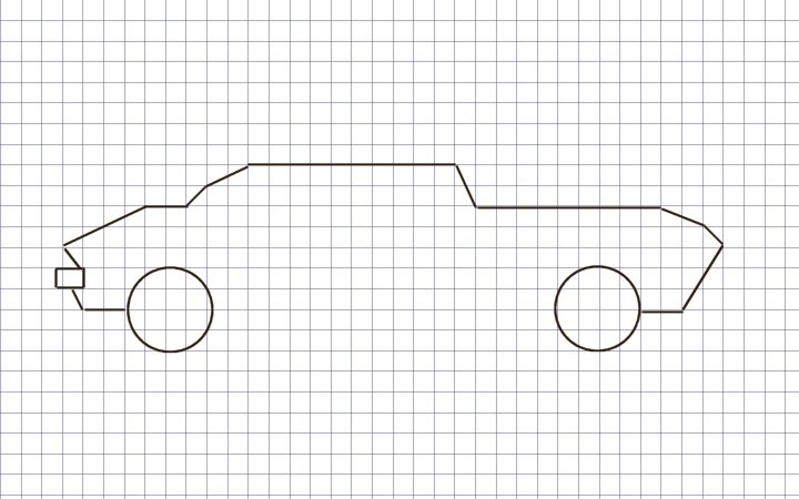 Рисование по клеткам машина