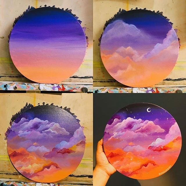 Рисунки гуашью легкие