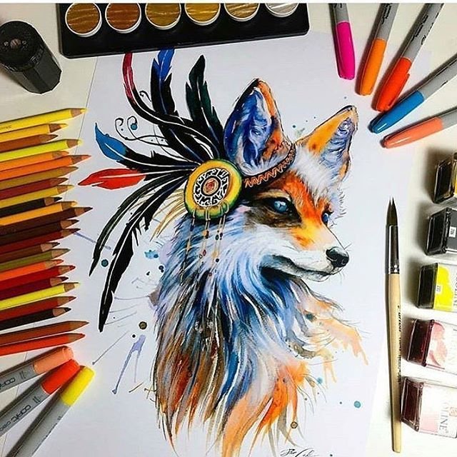 Красивые рисунки фломастерами