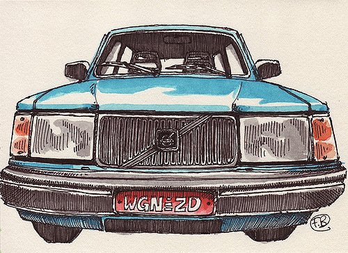 Volvo 240 vector