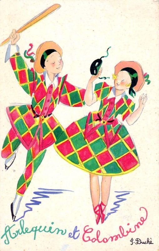 Арлекино рисунок